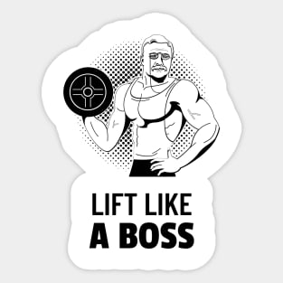 Lift Like a Boss Sticker